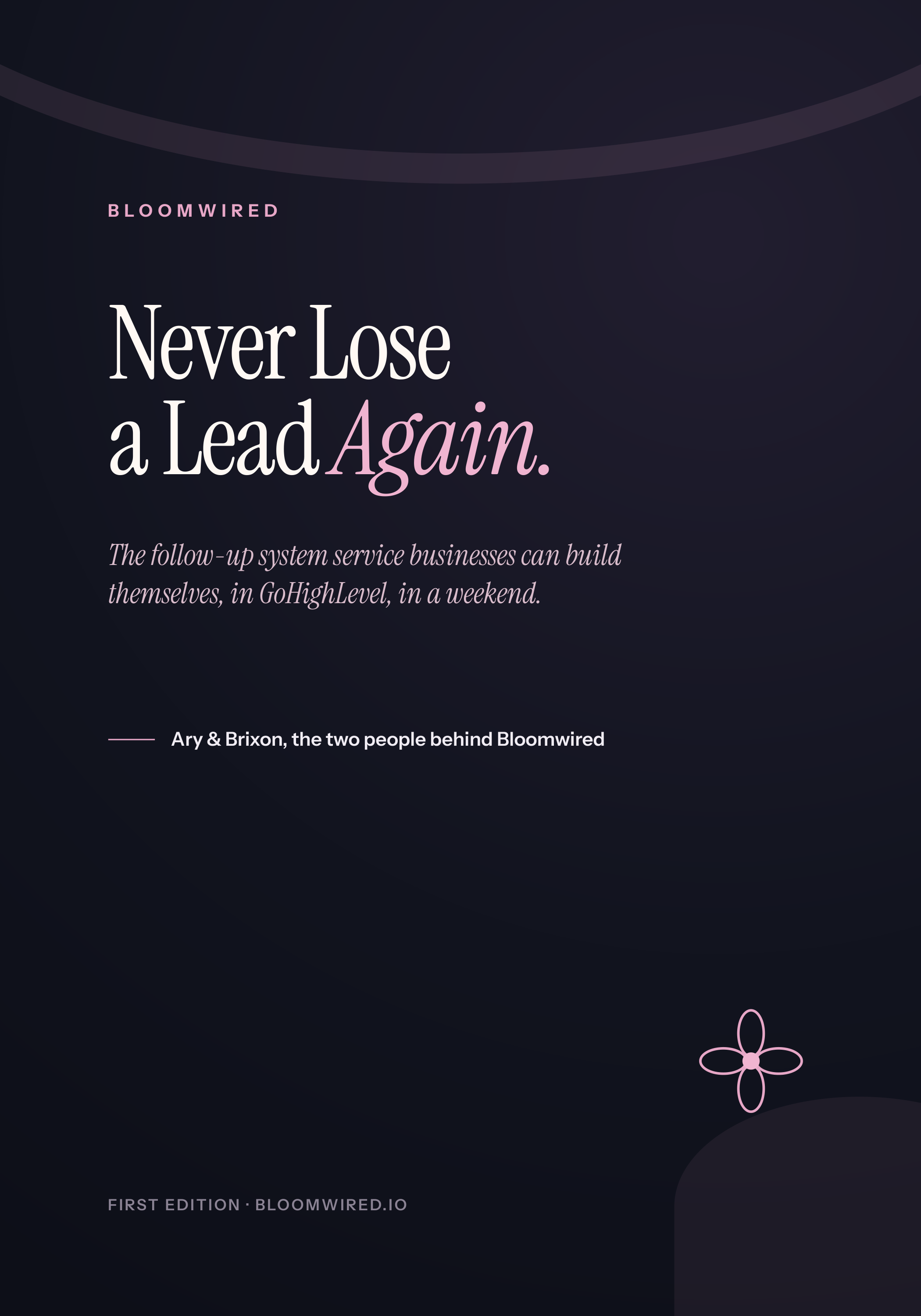 Never Lose a Lead Again, the Bloomwired playbook