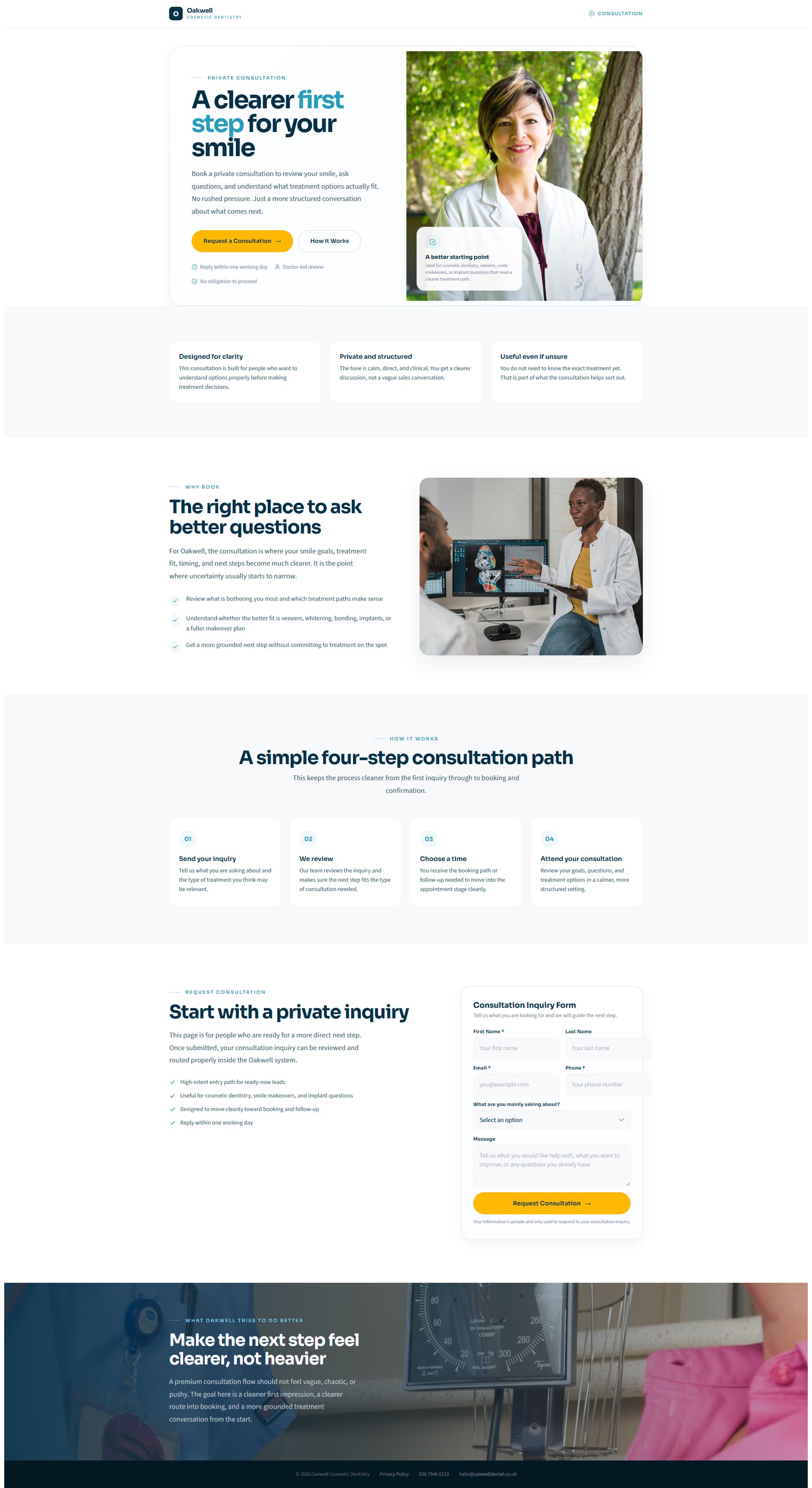 Oakwell consultation landing page